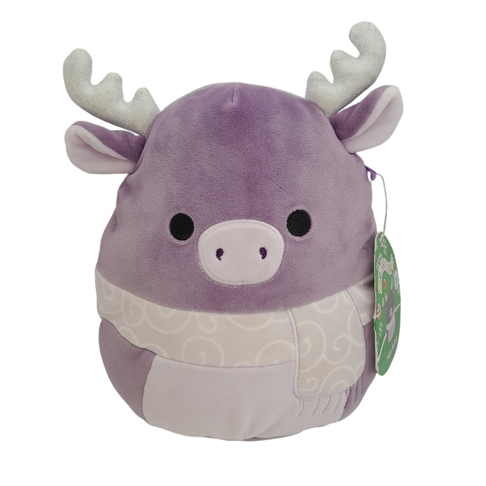 Squishmallows Markina the Purple Moose 7 Inch Christmas Holiday Plush 2023 NWT
